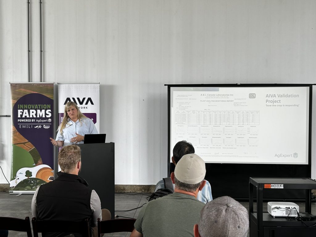 AgExpert demonstration at AIVA's Demo Day