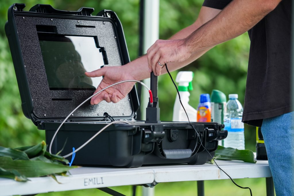 Demonstration of the Picketa LENS at AIVA Network's Demo Day, at EMILI Innovation Farms. 